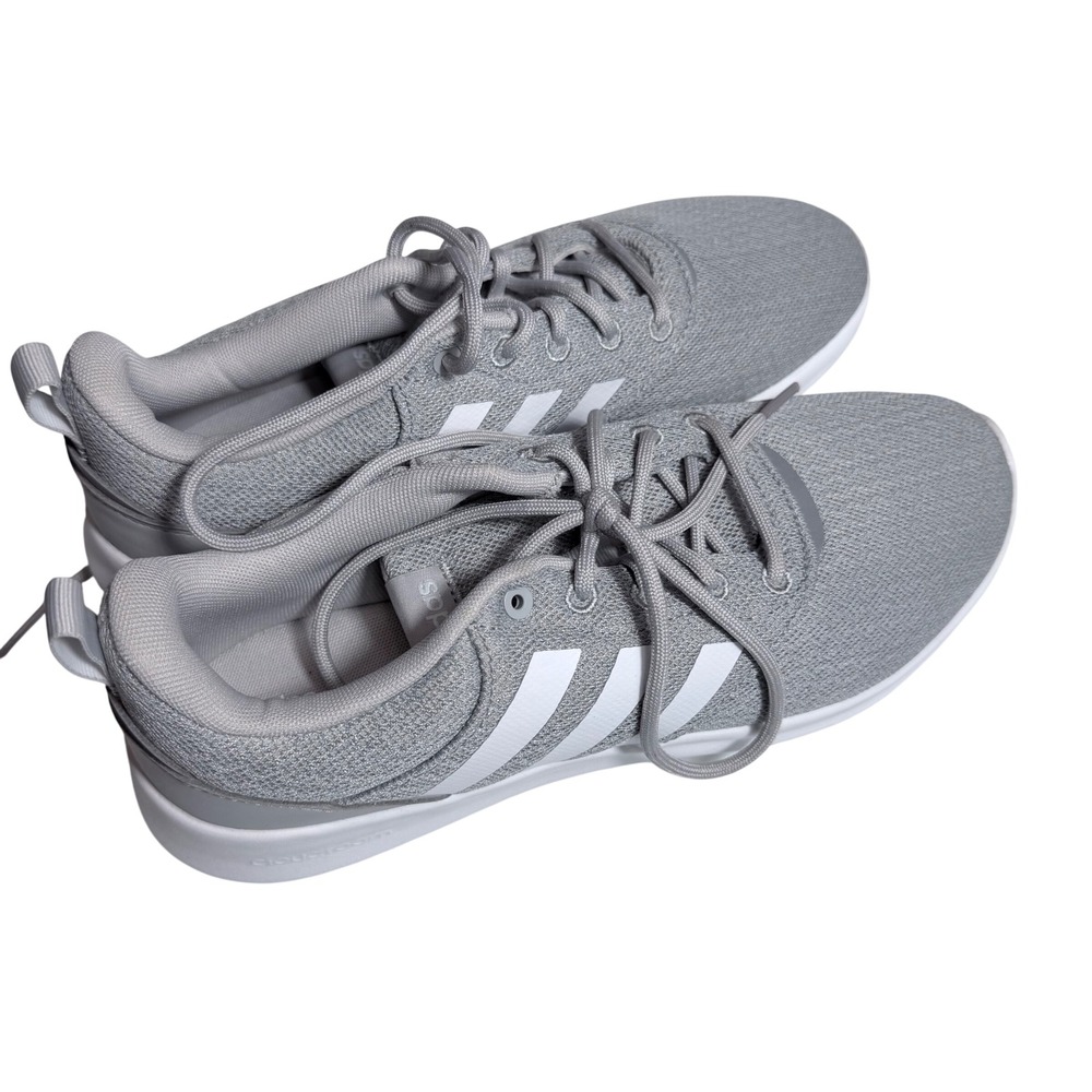 Adidas QT Racer 2.0 Women 8 Grey White Running Shoes FY8312 Cloudfoam Sneakers - Picture 5 of 15